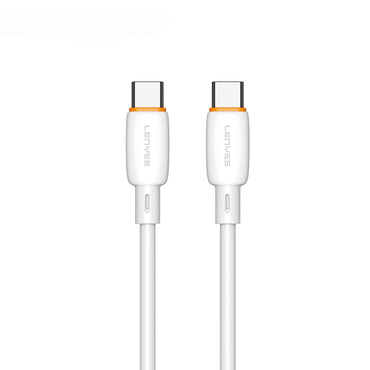 Lenyes LC548-TC-TC Type-C to Type-C Fast Charging PD Data and Charging Cable 60W 1M White 