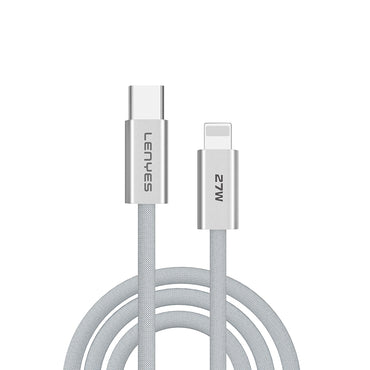 Lenyes LC551 Type-C to Lightning Fast Charging Data and Charging Cable 27W 1M White 