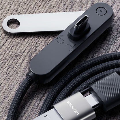 Lenyes LC569 2in1 USB-A - Type-C + Type-C Standlı Data ve Şarj Kablosu 240W 1.2M