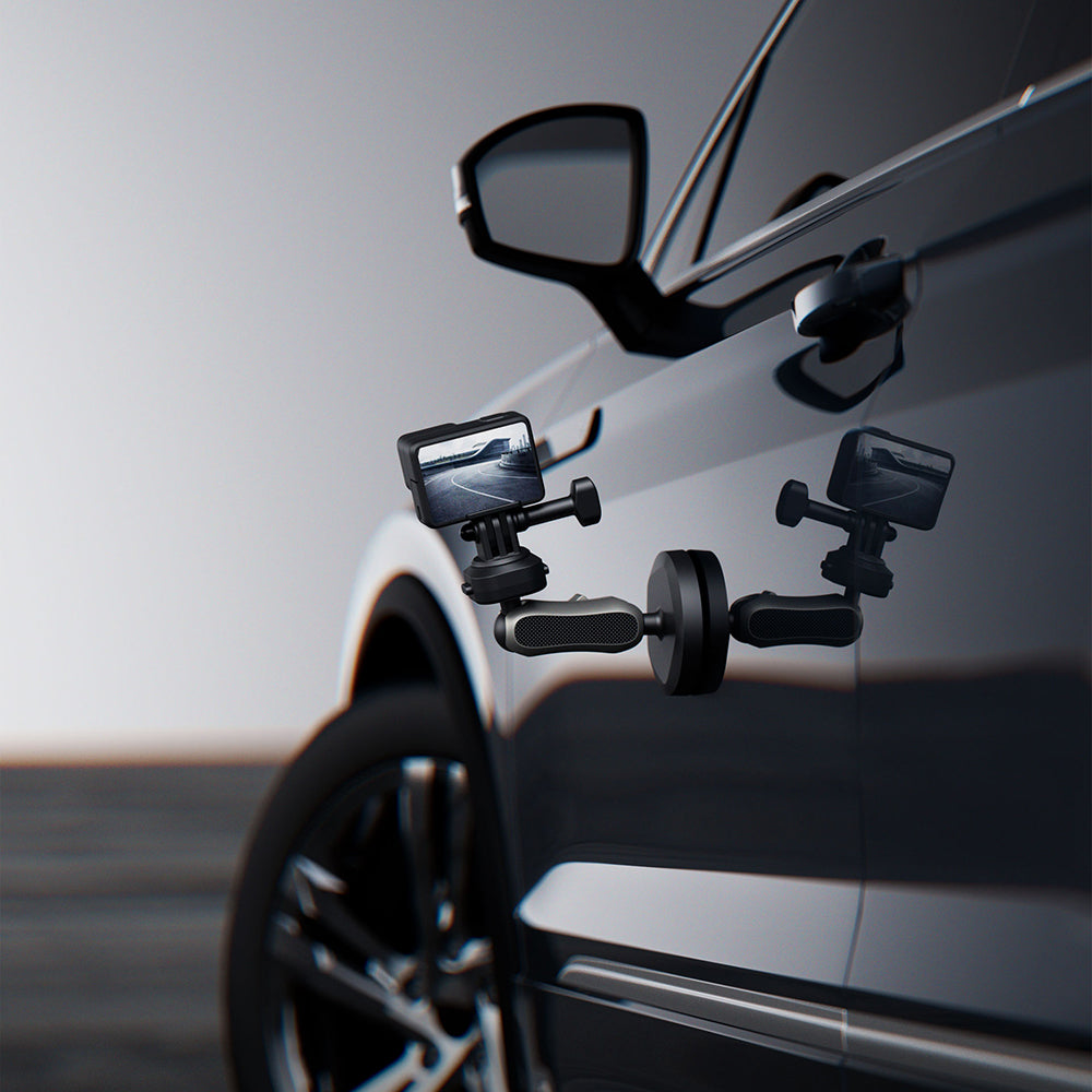 Lenyes LCT105 Teleskopik Vantuzlu Tasarım Aksiyon Kamera Tutucu Siyah