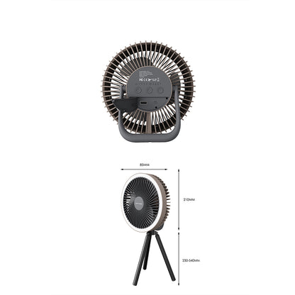 Lenyes LHF11 Led Işıklı 4 Kademeli Çok Fonksiyonlu Soğutucu Fan Beyaz