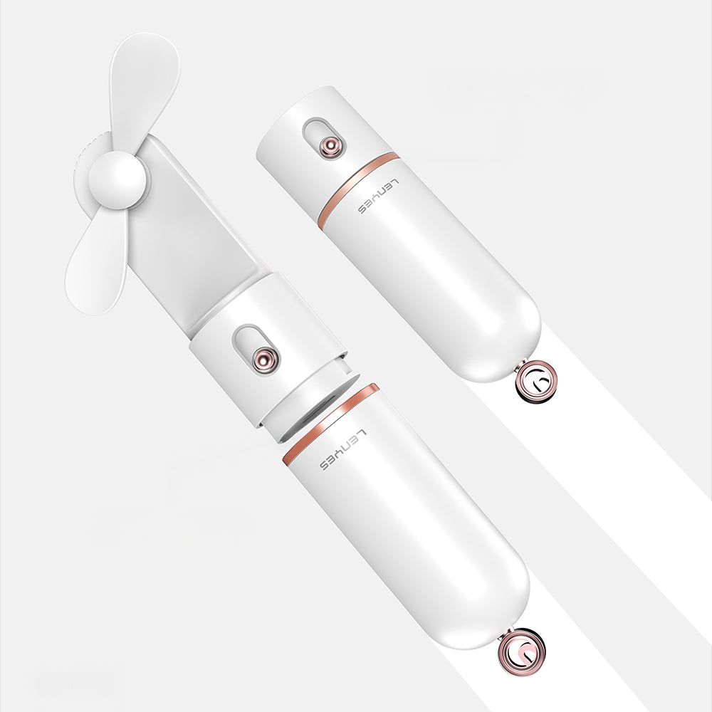 Lenyes LHF12 Powerbank Özellikli 3 Kademeli Portatif Soğutucu El Fanı Pembe