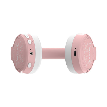 Lenyes LKH31 Ayarlanabilir Çocuklara Özel Kulak Üstü Kablolu ve Bluetooth Kulaklık v5.4 Yeşil