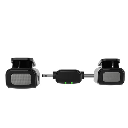 Lenyes LM203 2in1 Type-C ve Lightning Portlu Kablosuz Yaka Mikrofonu Siyah