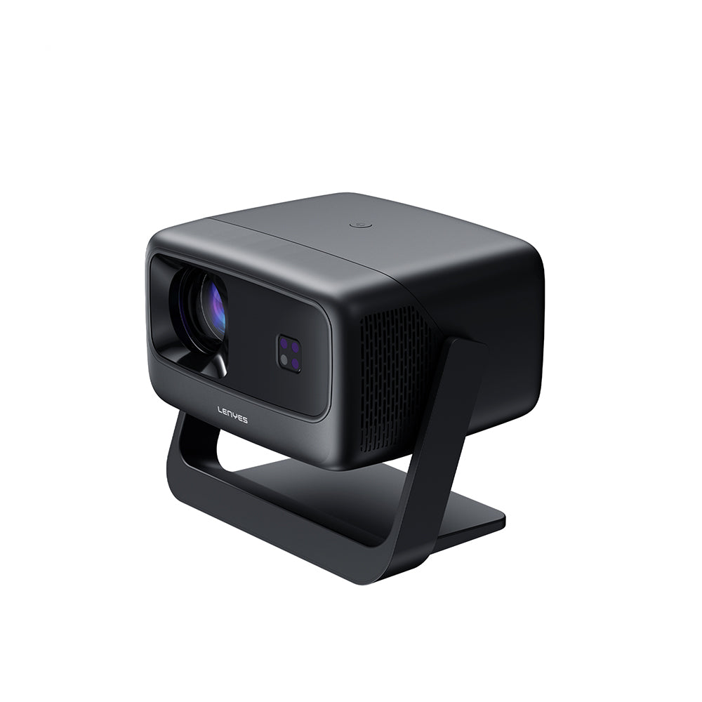 Lenyes LPR02 4.45” LCD 360 Degree Rotatable Auto Focus Projector Dark Gray 