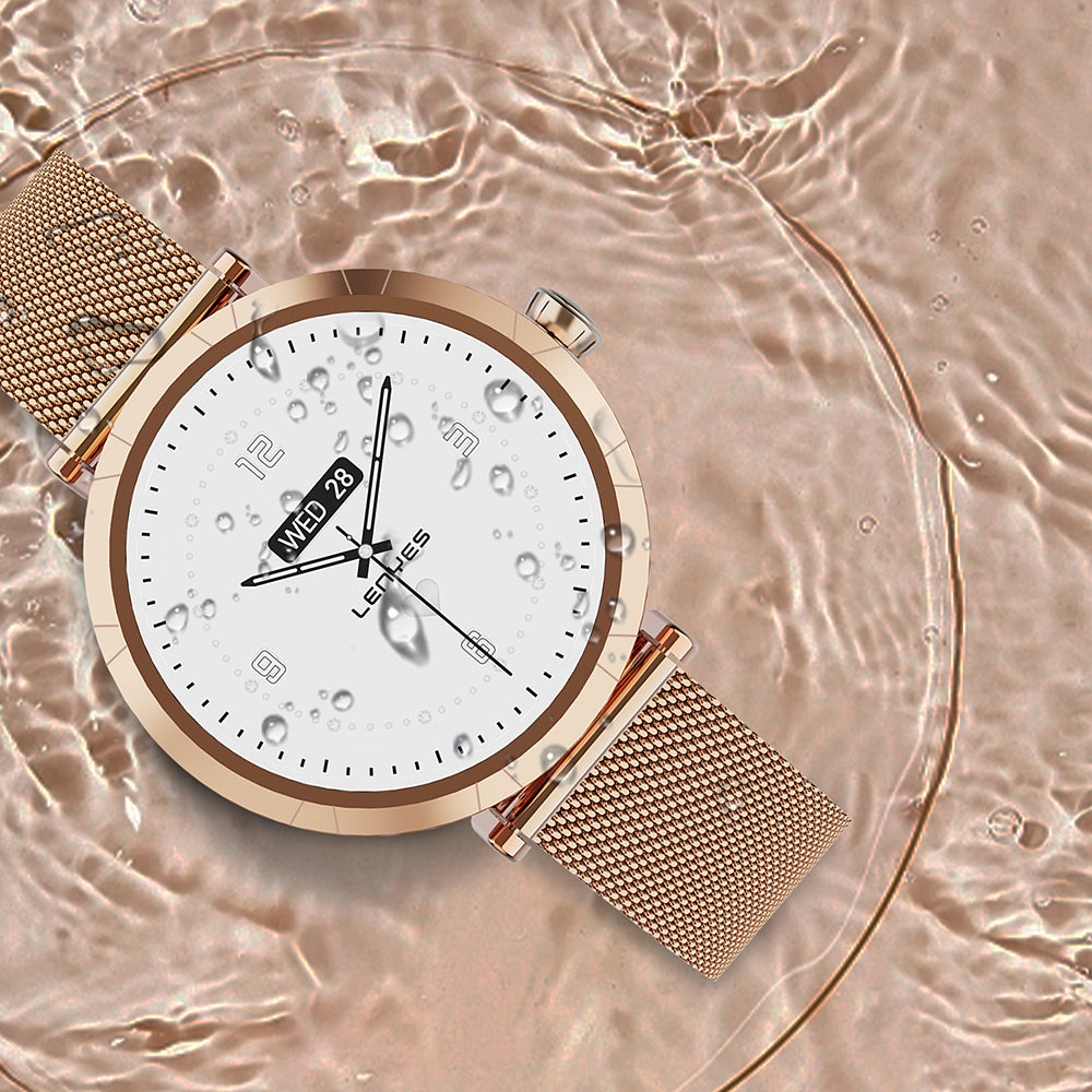 Lenyes LW-245 iOS ve Android Uyumlu Akıllı Saat Gold