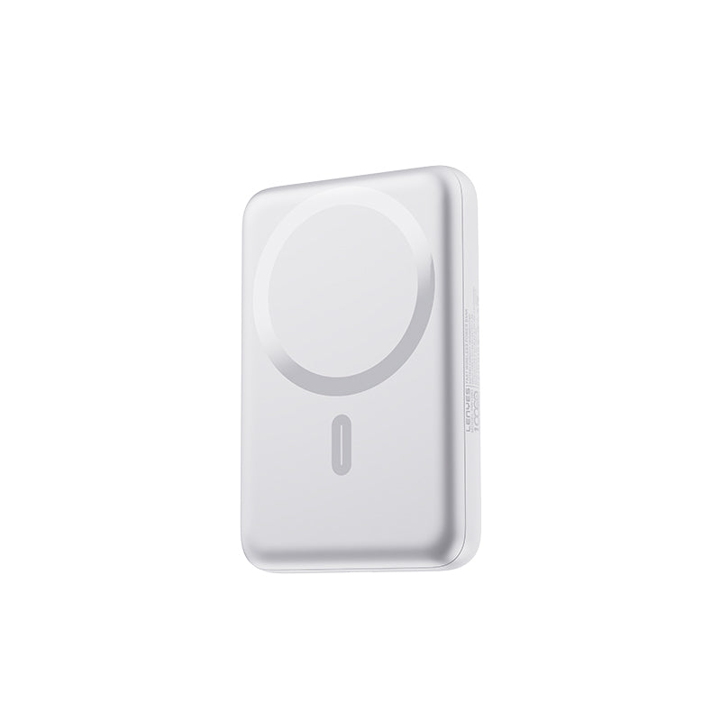 Lenyes PW139D PD 20W Ultra İnce Hızlı Şarj Özellikli Wireless Powerbank 15W 10000mAh Beyaz