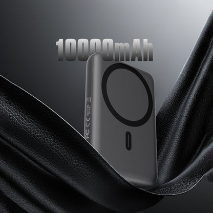 Lenyes PW139D PD 20W Ultra İnce Hızlı Şarj Özellikli Wireless Powerbank 15W 10000mAh Siyah