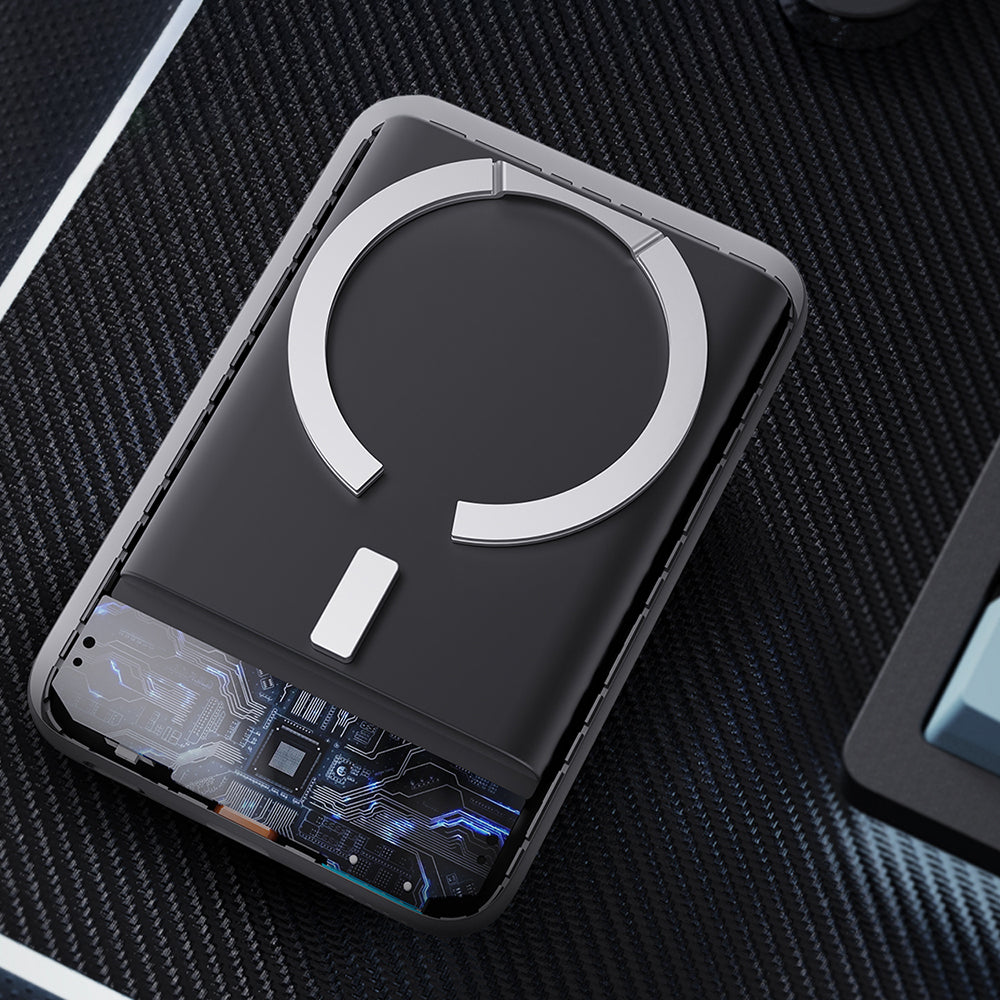 Lenyes PW139D PD 20W Ultra İnce Hızlı Şarj Özellikli Wireless Powerbank 15W 10000mAh Beyaz