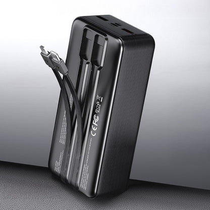 Lenyes PX180D Dijital LED Ekranlı Type-C ve Lightning Kablolu Powerbank 22.5W 10.000mAh