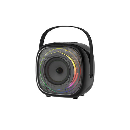 Lenyes S226 RGB Işıklı Askılı Mikrofonlu Bluetooth Speaker Hoparlör v5.3 Siyah