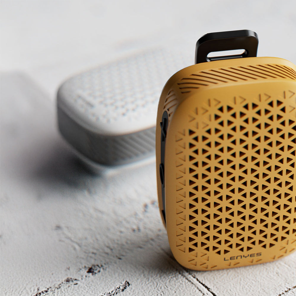 Lenyes S232 TWS Mandallı Bluetooth Speaker Hoparlör v5.4 Beyaz