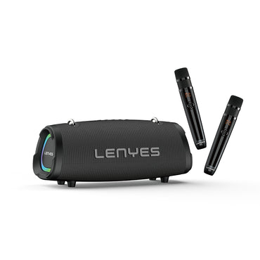 Lenyes S872 RGB Işıklı Taşınabilir Çift Mikrofonlu TWS Bluetooth Speaker Hoparlör v5.3