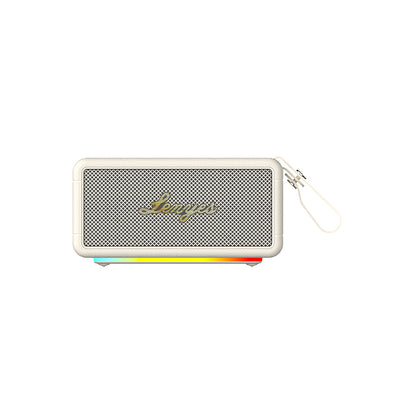 Lenyes S875 Elegance Serisi RGB Işıklı Taşınabilir Su Geçirmez TWS Bluetooth Hoparlör v5.3 40W Siyah