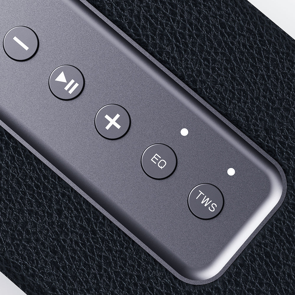 Lenyes S875 Elegance Serisi RGB Işıklı Taşınabilir Su Geçirmez TWS Bluetooth Hoparlör v5.3 40W Bej