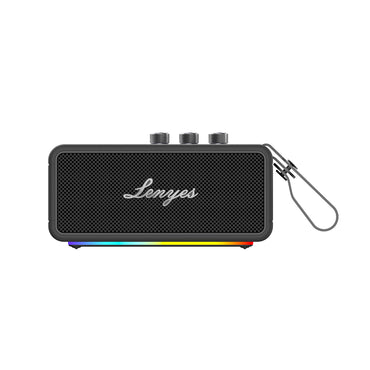 Lenyes S876 Supreme Series RGB Light Portable Waterproof TWS Bluetooth Speaker v5.3 45W Beige 
