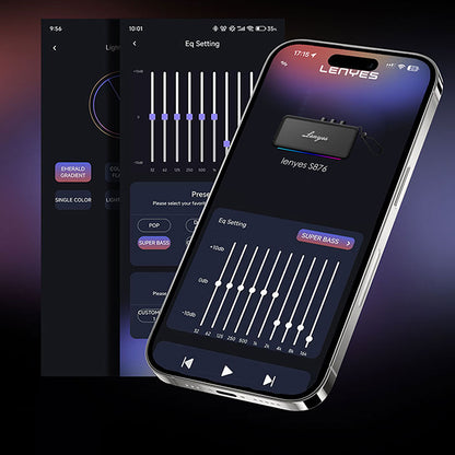 Lenyes S876 Supreme Serisi RGB Işıklı Taşınabilir Su Geçirmez TWS Bluetooth Hoparlör v5.3 45W Bej