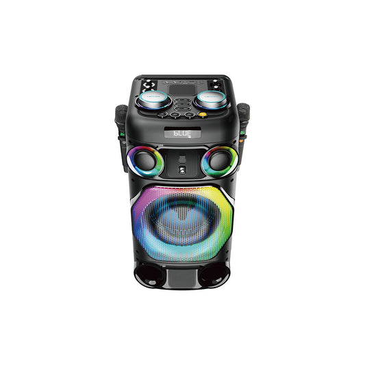 Lenyes S884 RGB Light Dual Microphone Wireless TWS Bluetooth Speaker v5.3 Black 