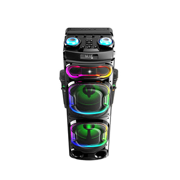 Lenyes S887 RGB Light Dual Microphone Wireless TWS Bluetooth Speaker v5.3 Black 
