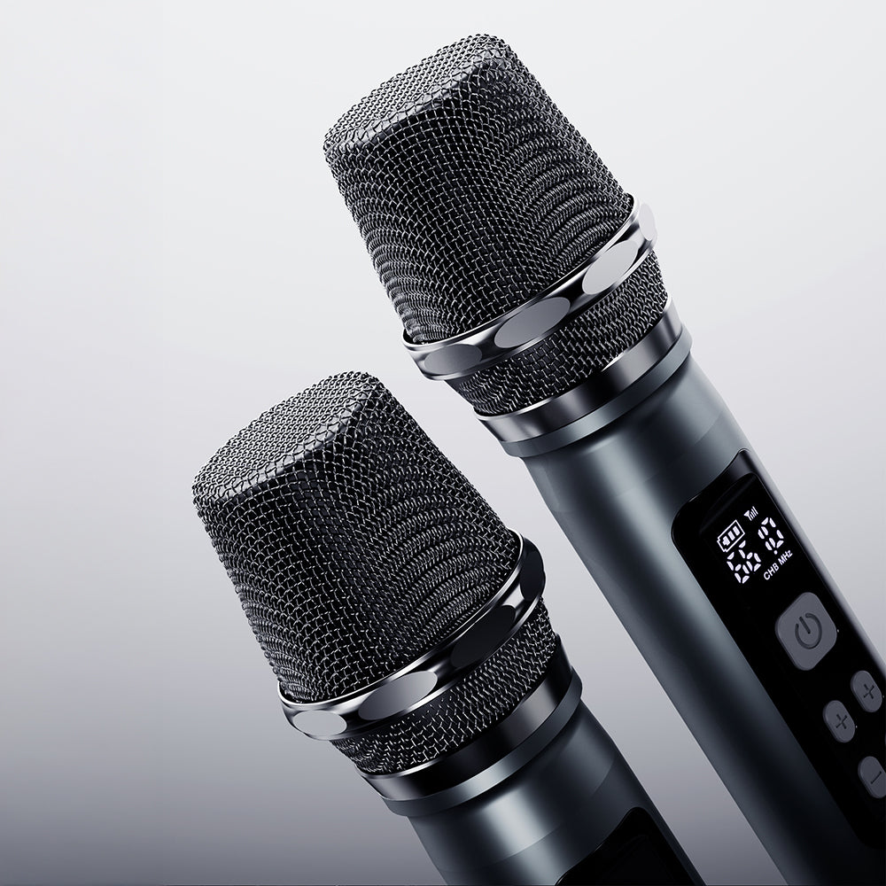 Lenyes Titan 1 Serisi RGB Işıklı Çift Mikrofonlu Bluetooth Speaker Hoparlör v5.3 5000mAh Siyah