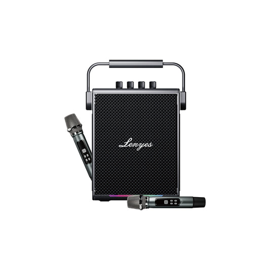 Lenyes Titan 1 Series RGB Light Dual Microphone Bluetooth Speaker v5.3 5000mAh Black 