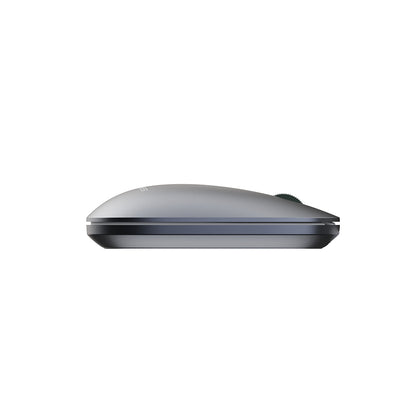 Lenyes WS103 Sessiz Buton Tasarımlı Ergonomik Çift Bluetooth Bağlantılı 2.4G Kablosuz Mouse 1200 DPI Gri
