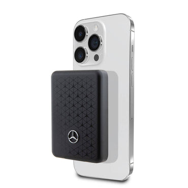 Mercedes Benz Led Işıklı Göstergeli M-safe Magnetik Orjinal Lisanslı Powerbank 3000 Mah Siyah