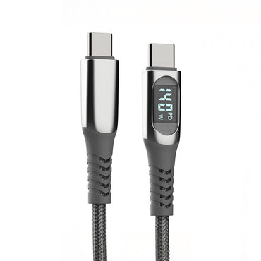 Micflip A08 Type-C to Type-C Dijital LED Göstergeli Data ve Şarj Kablosu 140W 1M