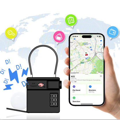 Micflip P25 TSA Kilit ve Find My Takip Özellikli Valiz Seyehat Kiliti