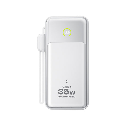 Movespeed MSP20 Dijital LED Göstergeli Type-C Kablolu Powerbank 35W 20.000mAh