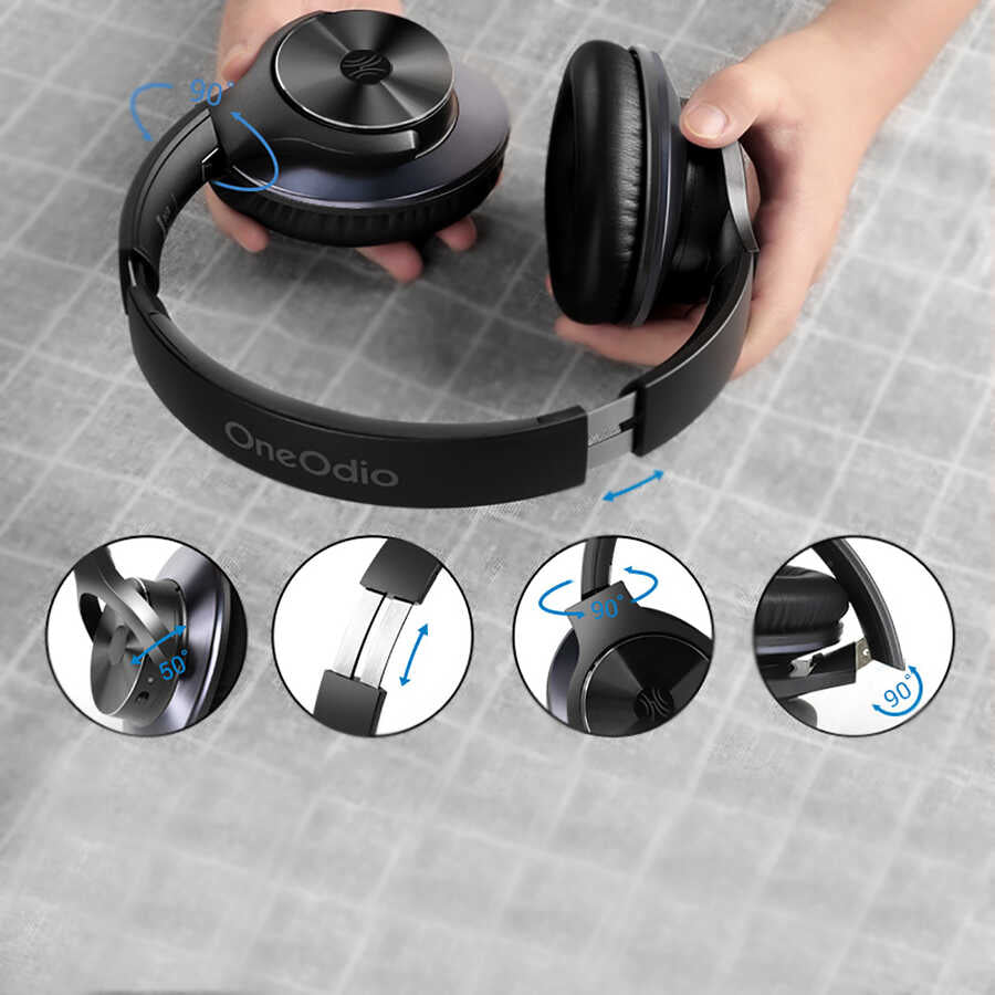 Oneodio A10 ANC Bluetooth Kulaklık Siyah