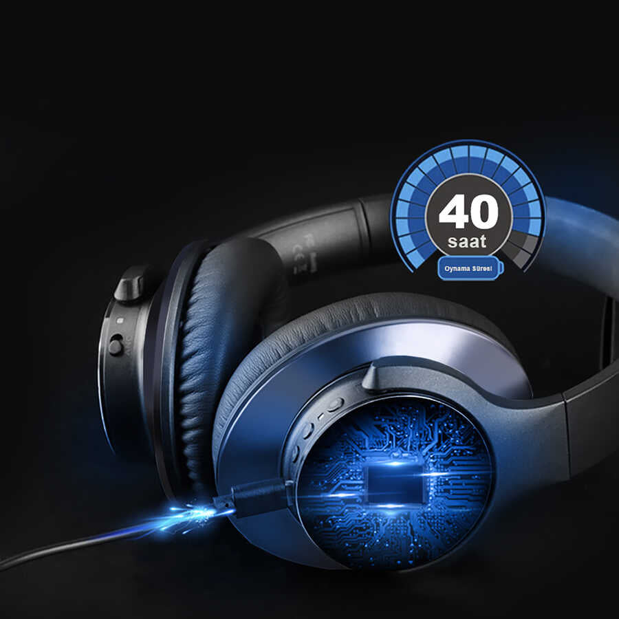 Oneodio A10 ANC Bluetooth Kulaklık Siyah