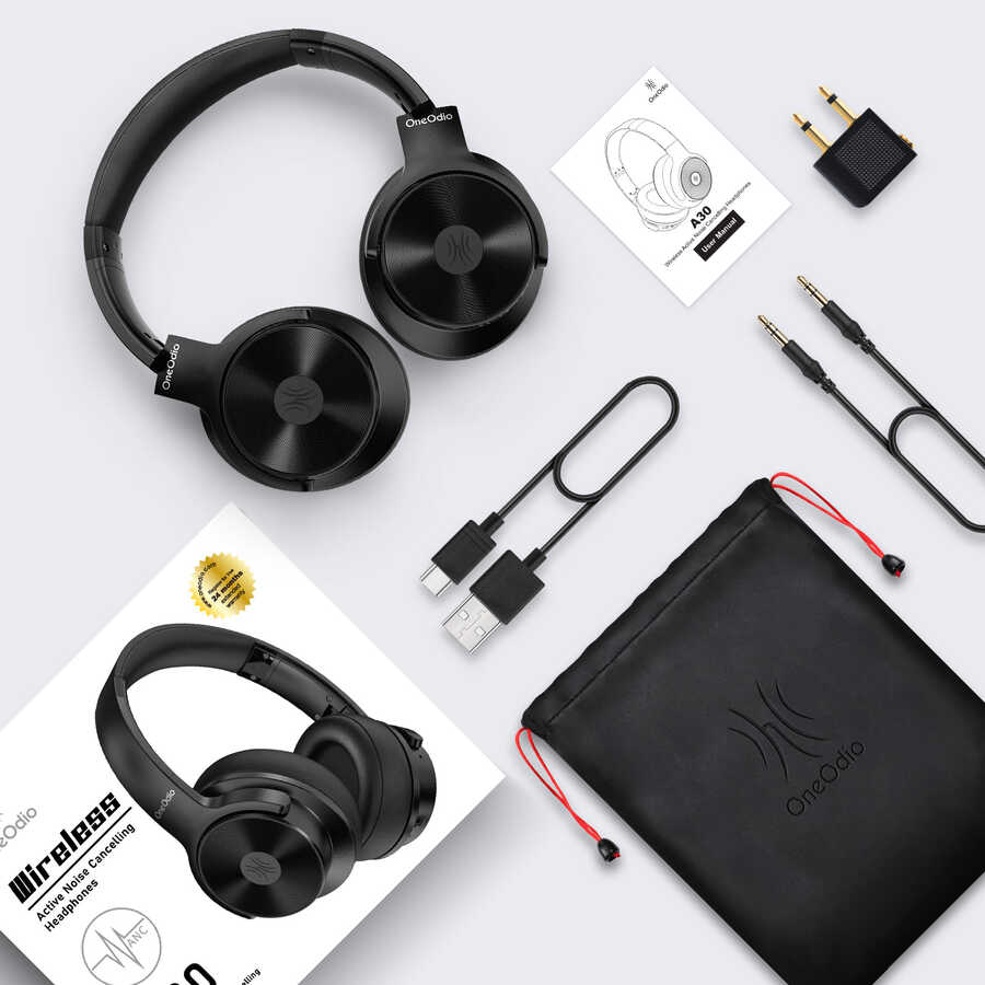 Oneodio A30 Bluetooth Kulaklık Siyah
