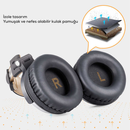 Oneodio Pro 10 3.5mm Kulaklık Mavi