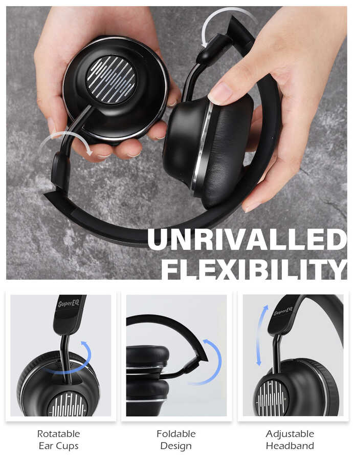 Oneodio S2 Bluetooth Kulaklık Siyah