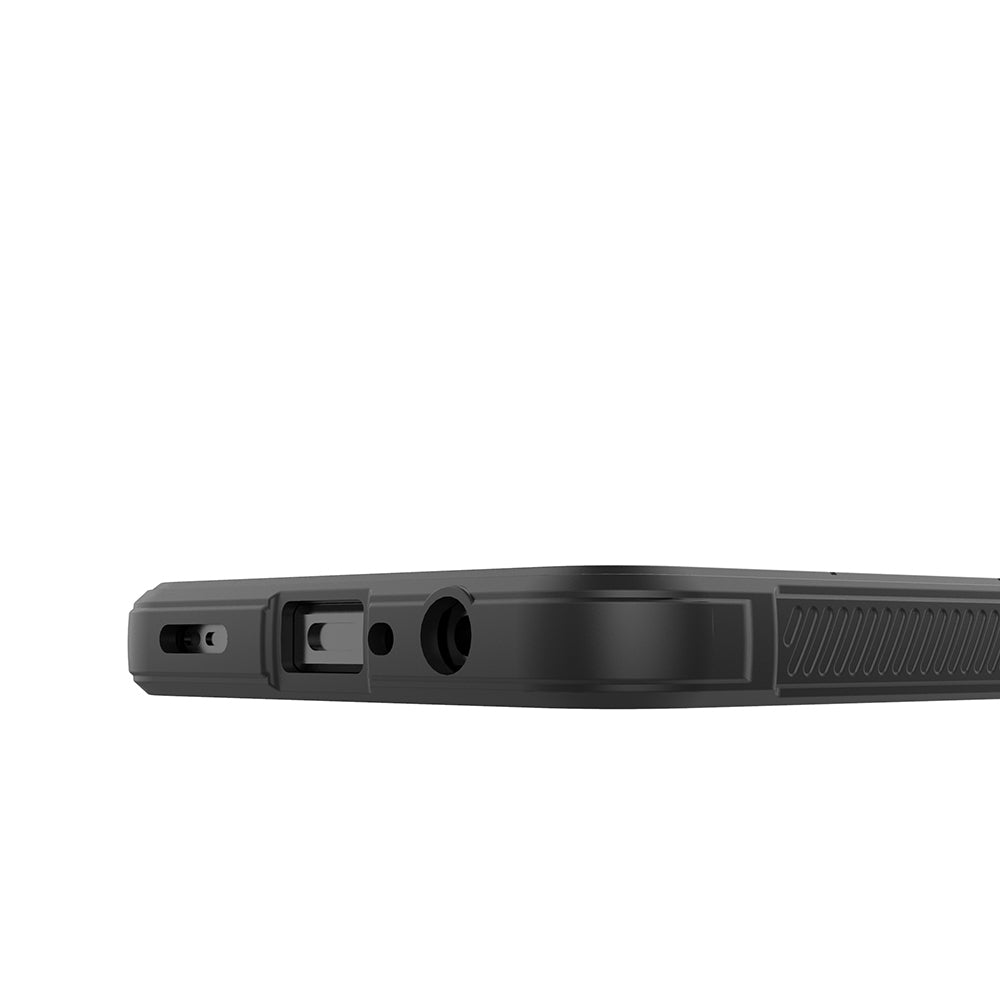 Oppo A3 Kılıf Esnek TPU Oyuklu Arka Yüzey Tasarımlı Zore Etnik Silikon Kapak Siyah