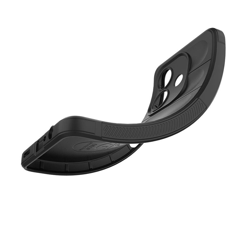 Oppo A3 Kılıf Esnek TPU Oyuklu Arka Yüzey Tasarımlı Zore Etnik Silikon Kapak Lacivert