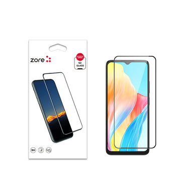 Oppo A38 Zore Edge Shatter Resistant Glass Screen Protector Black