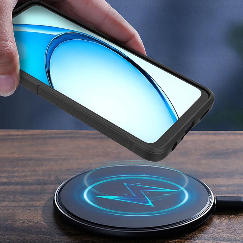 Oppo A60 Kılıf Esnek TPU Oyuklu Arka Yüzey Tasarımlı Zore Etnik Silikon Kapak Koyu Yeşil