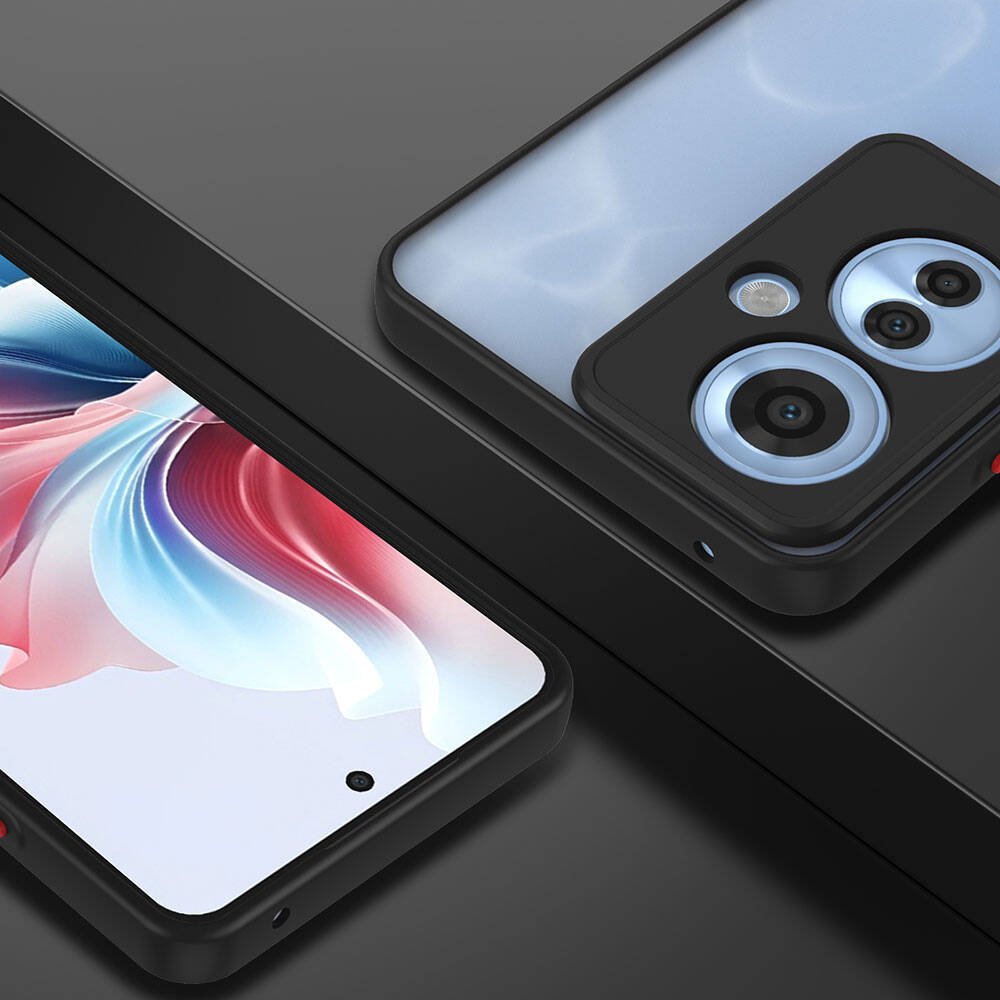 Oppo Reno 11F 5G Case Zore Hux Cover Navy Blue