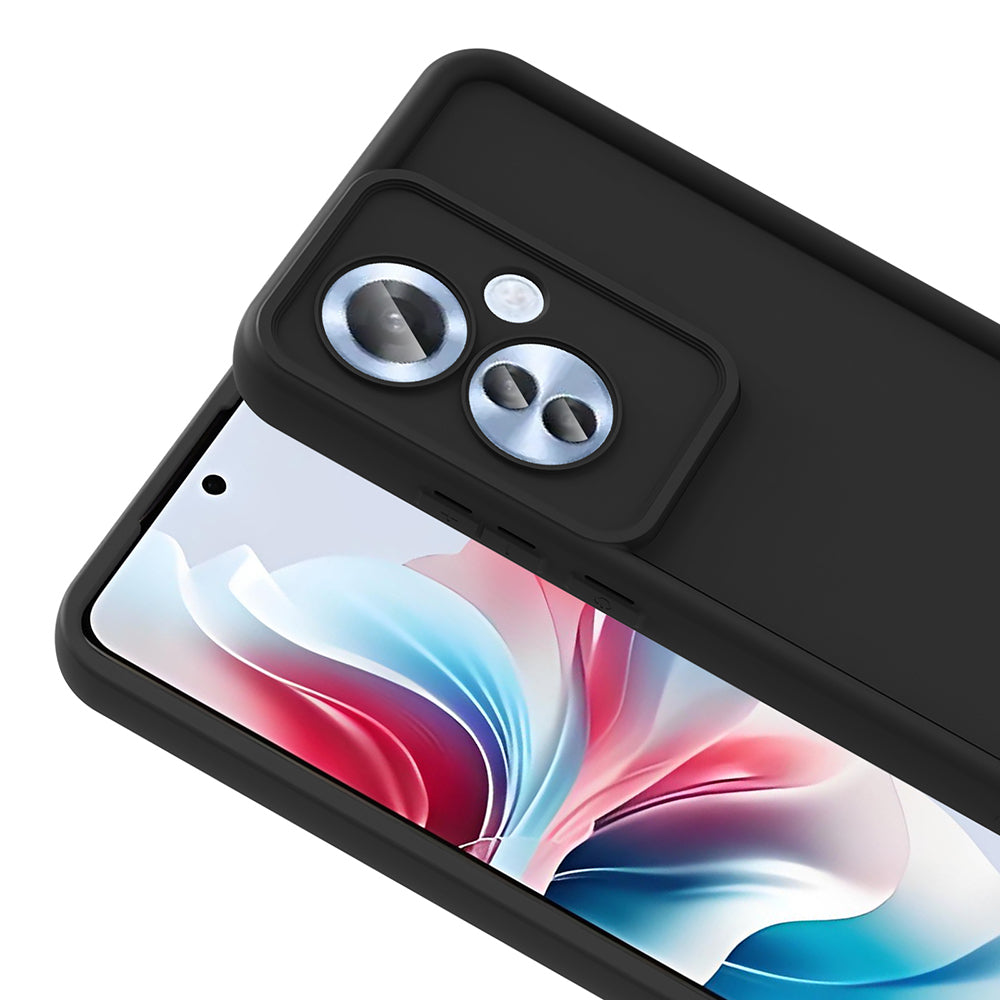 Oppo Reno 11F Case Camera Protection Zore Pineapple Cover Plum