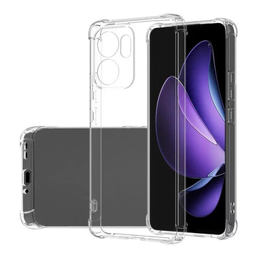 Oppo Reno 14F 5G Kılıf Zore 2mm Anti Shock Silikon Şeffaf