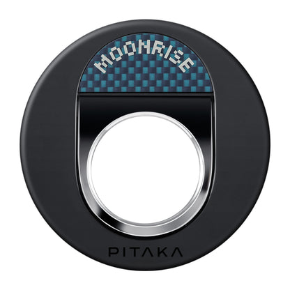Pitaka Aramid Fiber Sunset Moonrise Serisi Moonrise MagEZ Grip 3 Magnetik Ring Stand Telefon Tutucu Mavi