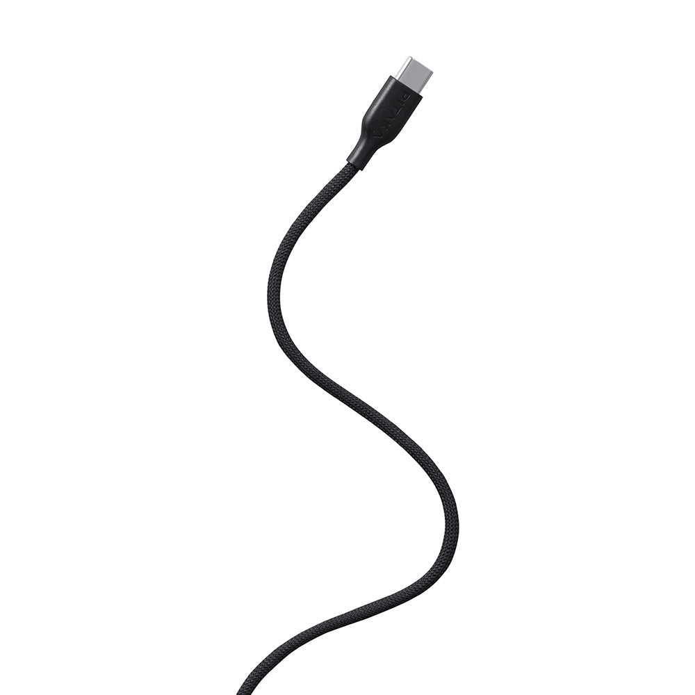 Pitaka Flex Braided Örgülü Tasarımlı Type-C to Type-C PD Data ve Şarj Kablosu 60W 1.2M Siyah