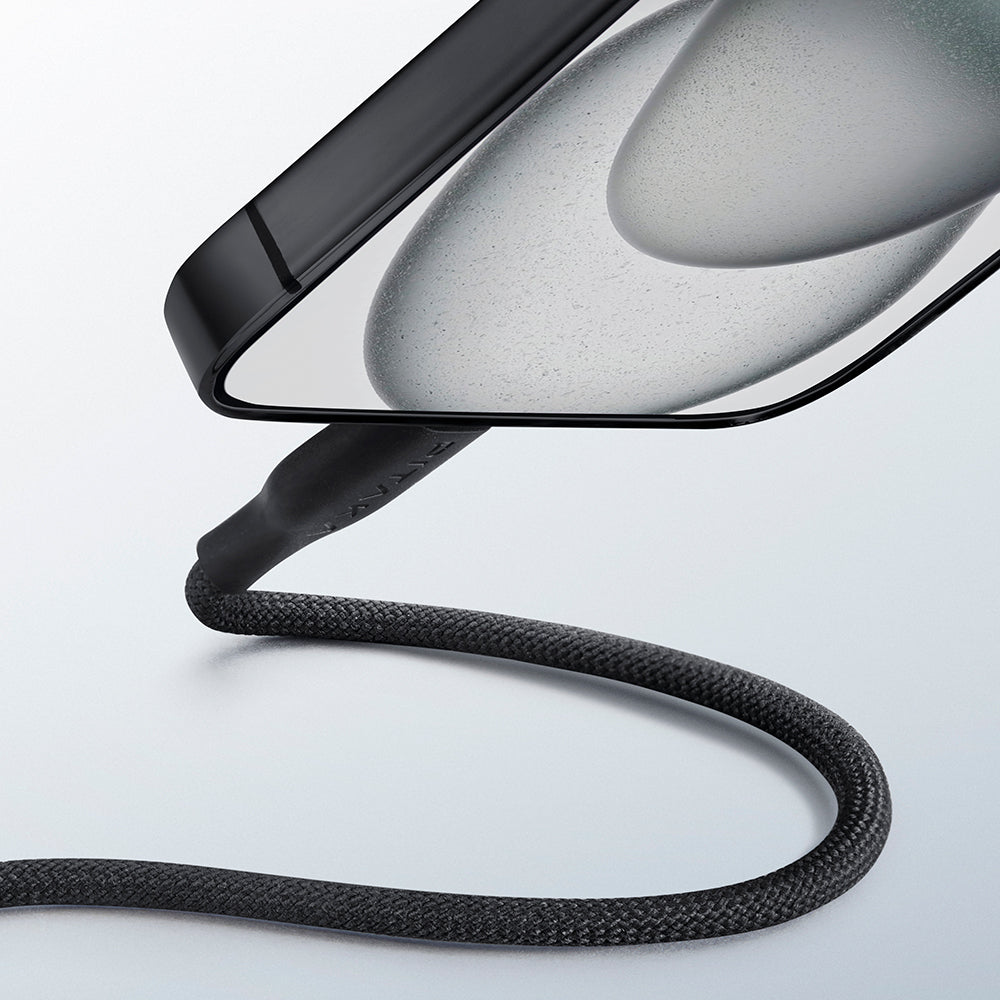 Pitaka Flex Braided Örgülü Tasarımlı Type-C to Type-C PD Data ve Şarj Kablosu 60W 1.2M Siyah