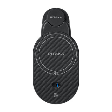 Pitaka MagEZ Pro 2 M-safe Şarj Özellikli Qi2 Aramid Fiber Araç Telefon Tutucu