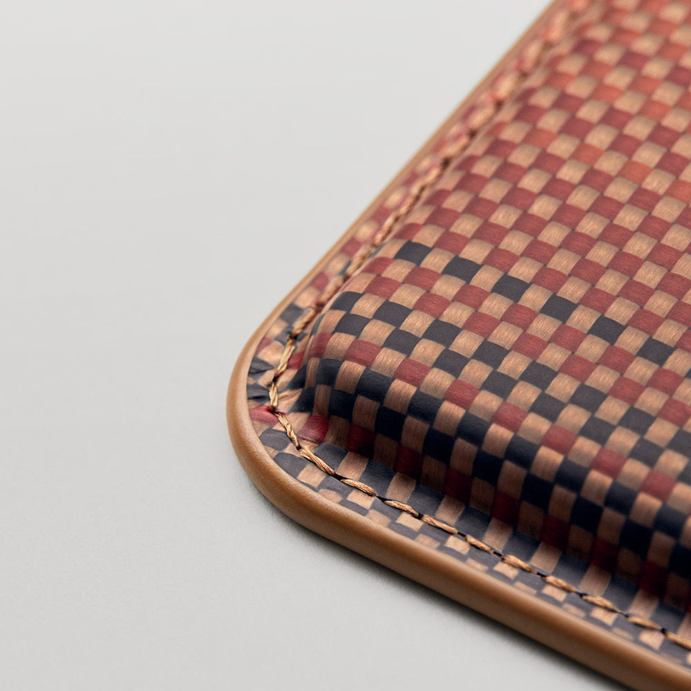 Pitaka Magnetic Woven Serisi Aramid Fiber Magnetik Kartlık Kahverengi