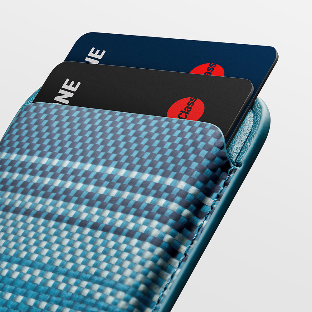 Pitaka Magnetic Woven Serisi Aramid Fiber Magnetik Kartlık Kahverengi