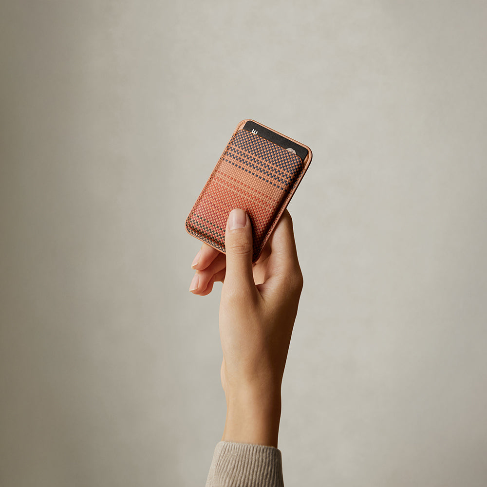 Pitaka Magnetic Woven Serisi Aramid Fiber Magnetik Kartlık Siyah