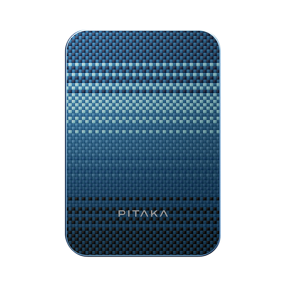 Pitaka Tactile Woven Qi2 Şarj Teknolojili Aramid Fiber M-Safe Powerbank 15W 5000mAh Mavi